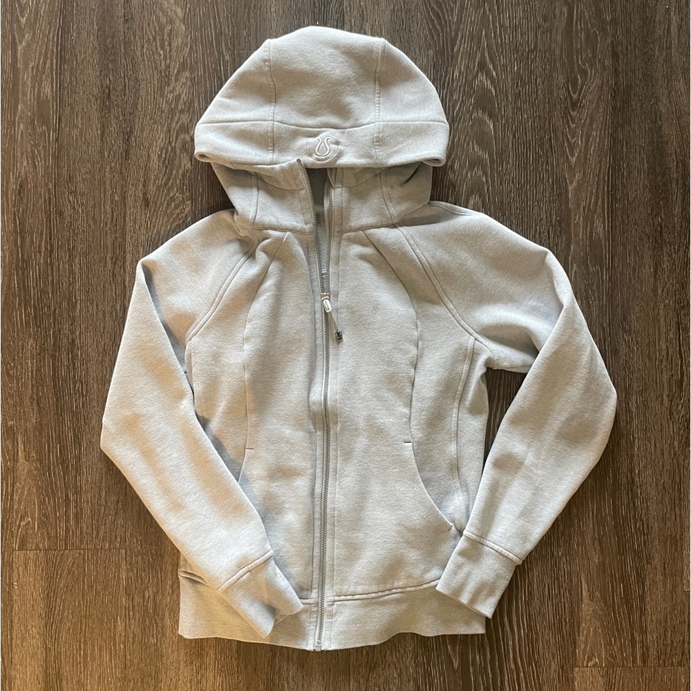 Light Grey Lululemon Scuba Jacket